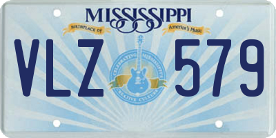 MS license plate VLZ579