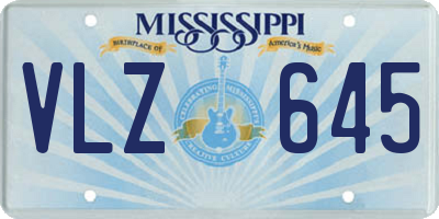 MS license plate VLZ645