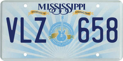 MS license plate VLZ658