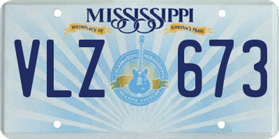 MS license plate VLZ673