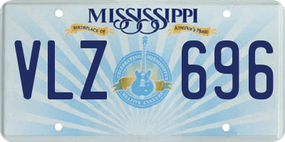 MS license plate VLZ696