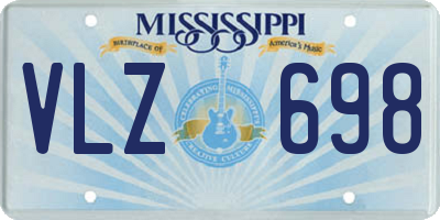 MS license plate VLZ698