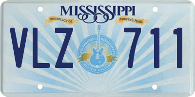 MS license plate VLZ711