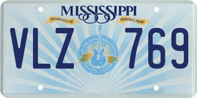 MS license plate VLZ769
