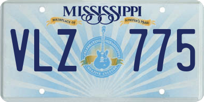 MS license plate VLZ775