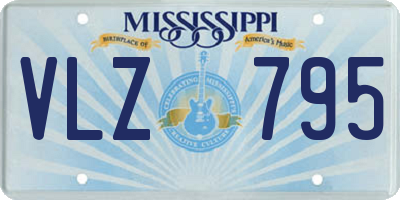 MS license plate VLZ795