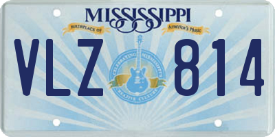 MS license plate VLZ814