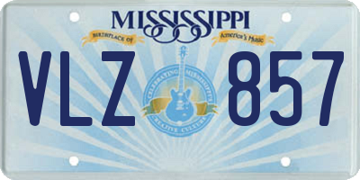 MS license plate VLZ857
