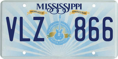 MS license plate VLZ866