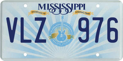 MS license plate VLZ976
