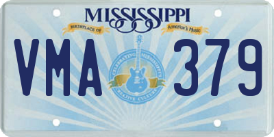 MS license plate VMA379