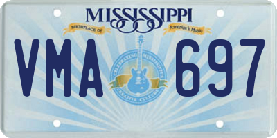 MS license plate VMA697