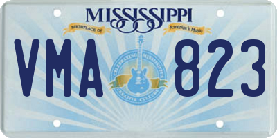 MS license plate VMA823