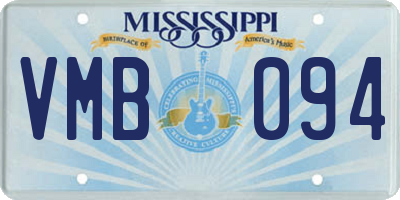 MS license plate VMB094