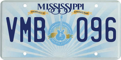 MS license plate VMB096
