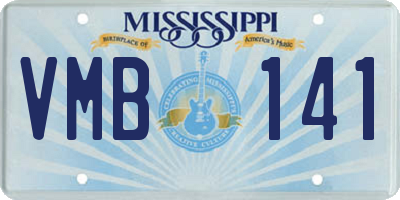 MS license plate VMB141