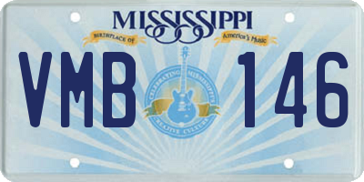 MS license plate VMB146