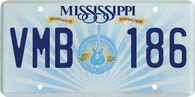 MS license plate VMB186
