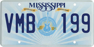 MS license plate VMB199