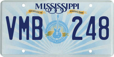 MS license plate VMB248