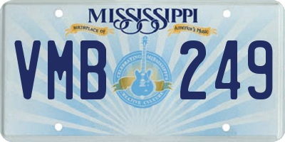 MS license plate VMB249