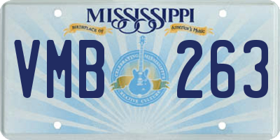 MS license plate VMB263