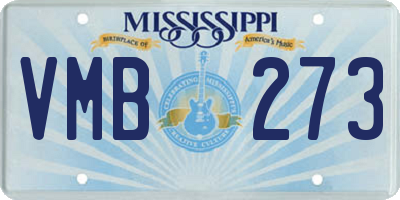 MS license plate VMB273