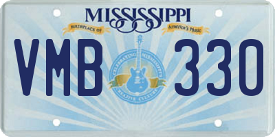 MS license plate VMB330
