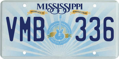 MS license plate VMB336