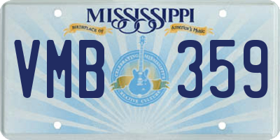 MS license plate VMB359