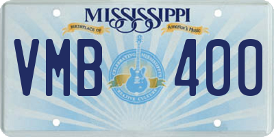 MS license plate VMB400
