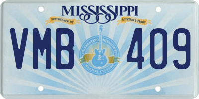 MS license plate VMB409