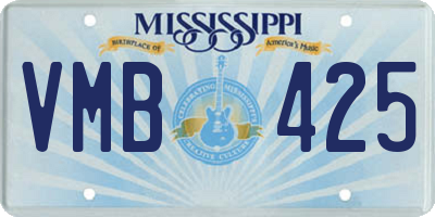 MS license plate VMB425