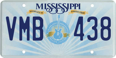 MS license plate VMB438