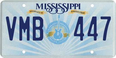 MS license plate VMB447