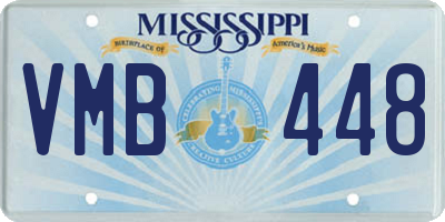 MS license plate VMB448