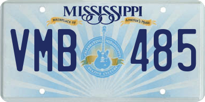 MS license plate VMB485