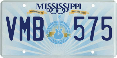 MS license plate VMB575