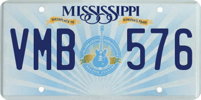 MS license plate VMB576