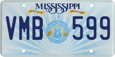 MS license plate VMB599