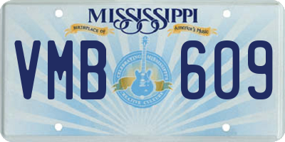 MS license plate VMB609