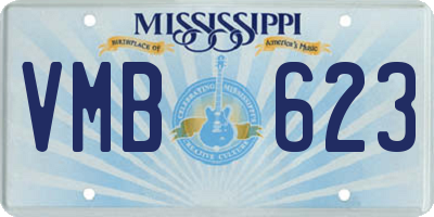 MS license plate VMB623