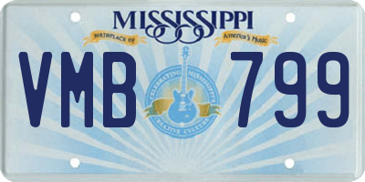 MS license plate VMB799