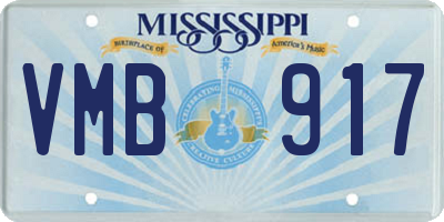 MS license plate VMB917