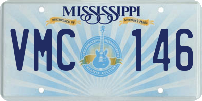 MS license plate VMC146