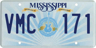 MS license plate VMC171