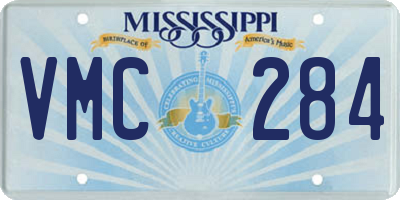 MS license plate VMC284
