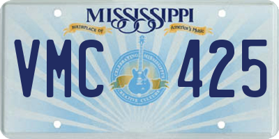 MS license plate VMC425