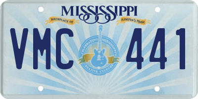 MS license plate VMC441