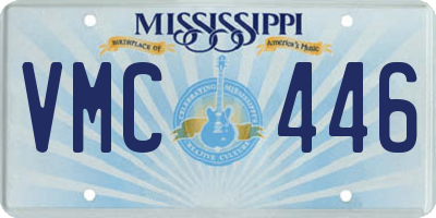 MS license plate VMC446